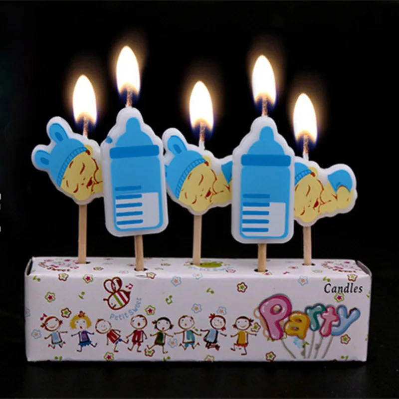 5 шт./компл. день рождения свечи подарок для ребенка с рисунком корабля милый кот, слон, Сова, платье, вечерние поставки торт Топпер торт декоративные свечи