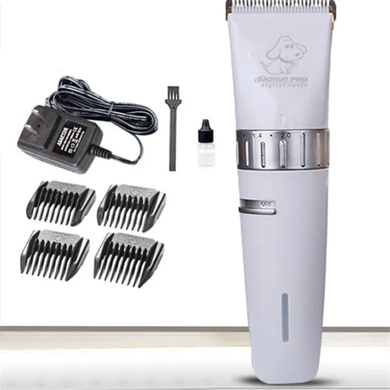 

Cats and Dogs Low Mute Pet Electric Hair Clippers, 110V-240V, Five-Gear Rotary Fine-Adjustment, With Indicator Light