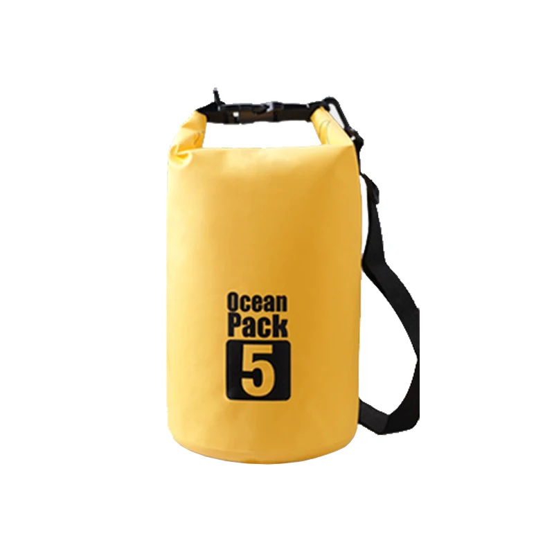 5L Открытый Водонепроницаемый Сухой треккинг мешок Кемпинг непроницаемый рюкзак плавание пляж велосипед аксессуары сумка для воды Водонепроницаемость - Цвет: Yellow