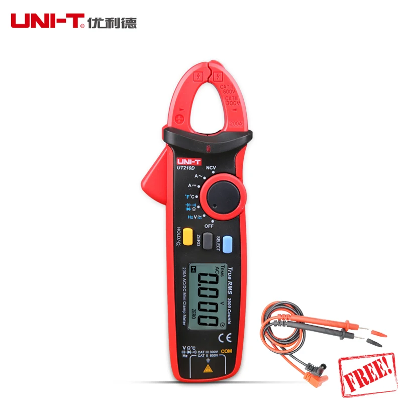 UNI T Clamp Digital Multimeter UT210D UT210E AC/DC Current Voltage ...