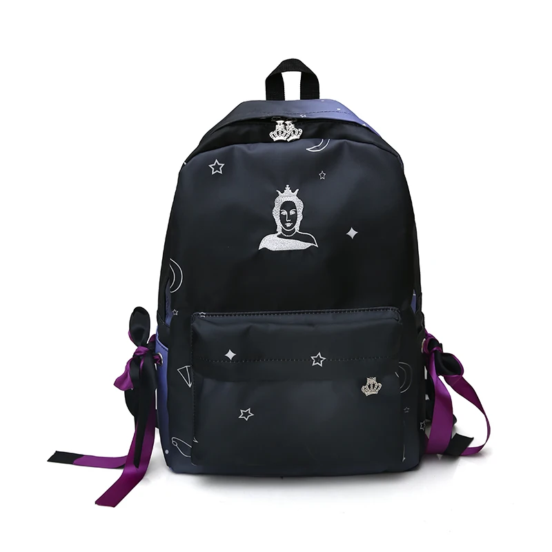 

Small fresh and versatile school style junior high school backpack
