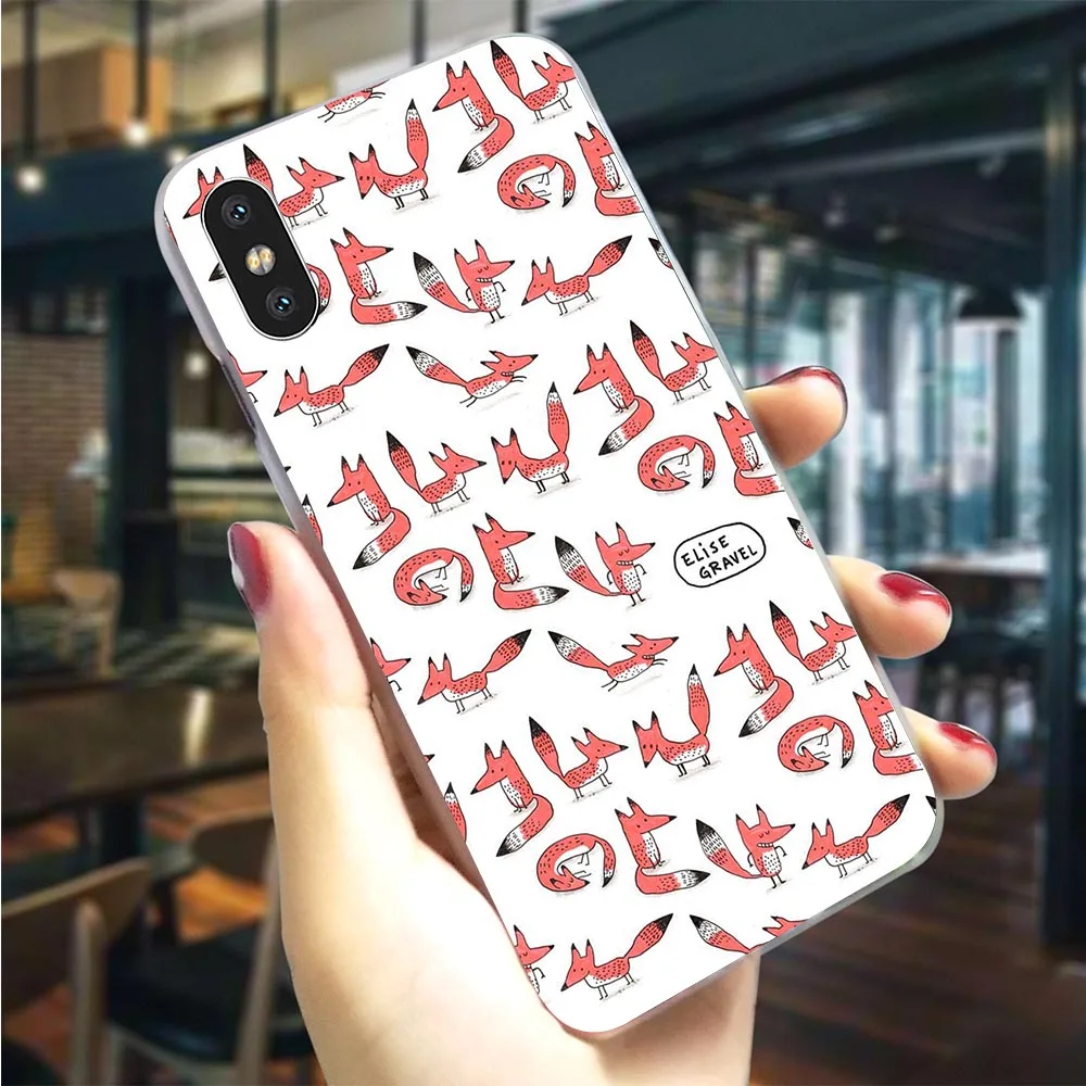 Чехол для телефона с изображением животных и милой лисы кота iPhone X 5 5S SE 6 6S Plus 7 8/7 10