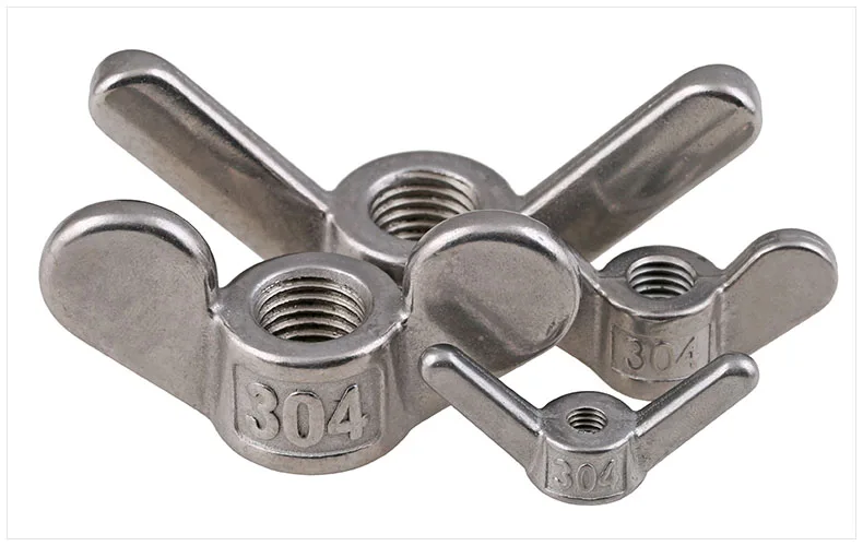 304 stainless steel special shaped screw nut, butterfly nut, horn screw