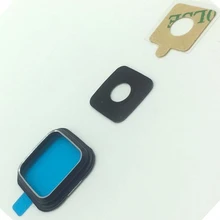 Wholesale 10pcs/lot Original For Samsung Galaxy Note 4 Edge N915 Camera Glass Lens Cover And Frame Holder Black/White/Gold