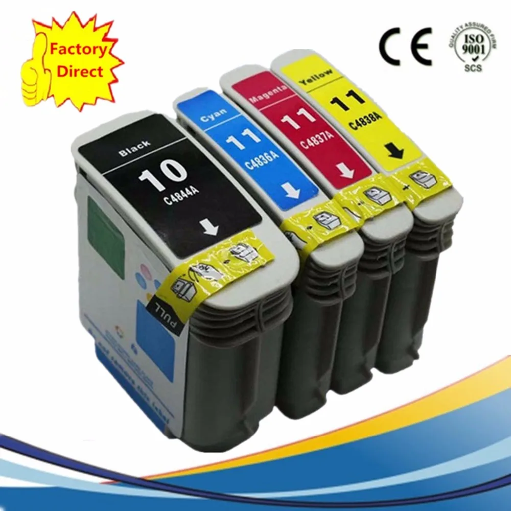 Сменный картридж для принтера HP10XL 10XL 11XL HP10 HP11 Бизнес струйный 2600dn 2800 2800dt 2800dtn Designjet
