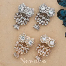 Newness Owl Shape Trendy Silver Gold Color Cubic Zirconia Earrings Jewelry For Women Jewelry Gift Newness Owl Shape Trendy Silver Gold Color Cubic Zirconia Earrings Jewelry For Women Jewelry Gift