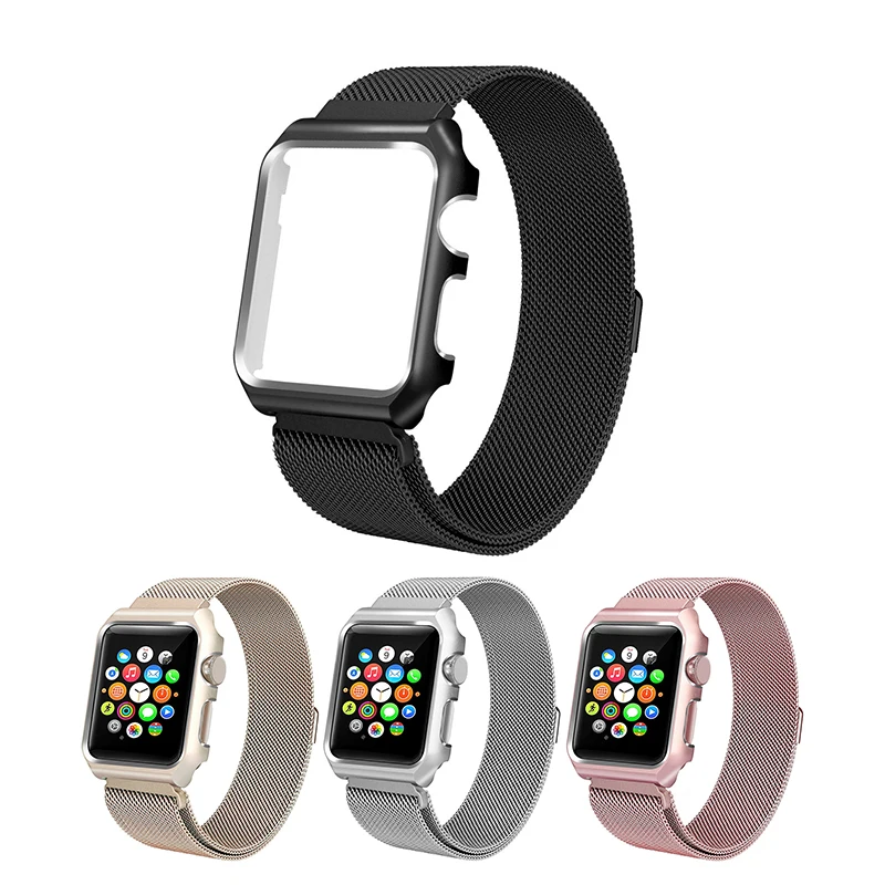 

BUMVOR Milanese Loop Watchband for Apple Watch Series 4 Band Watchstrap Stainless Steel 44/40MM Band for iwatch 1/2/3 42/38MM