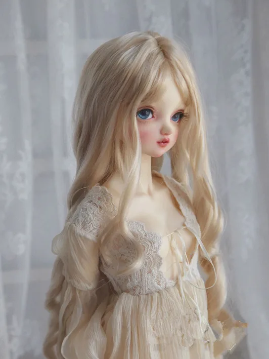 BJD кукла шелк имитация мохера парик груша ролл подходит для 1/3 1/4 MSD DD гигантские куклы аксессуары