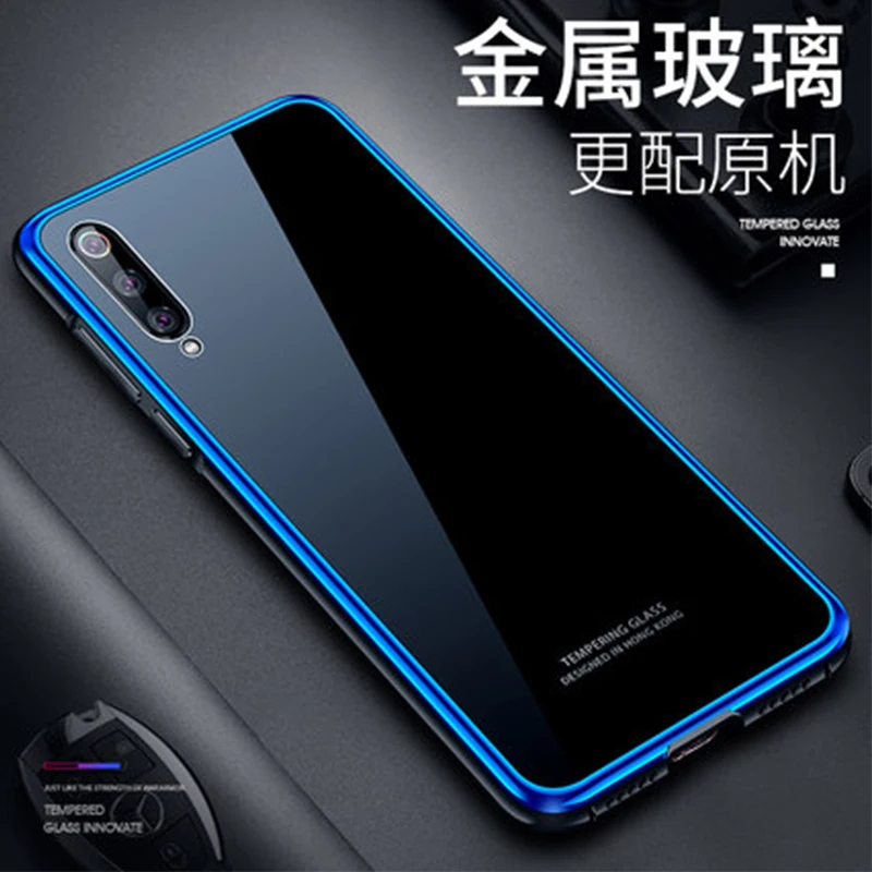 Роскошный металлический бампер с рамкой для Xiaomi MI 9 9SE задняя крышка из
