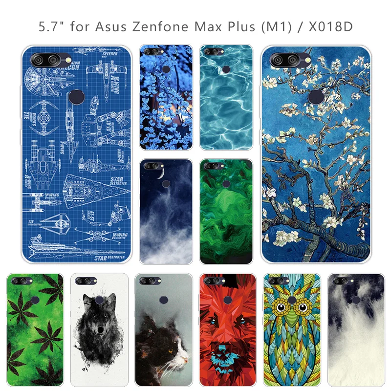 5 7 дюйма для Asus Zenfone Max Plus (M1) X018DC ZB570TL мягкий прозрачный силиконовый чехол задней