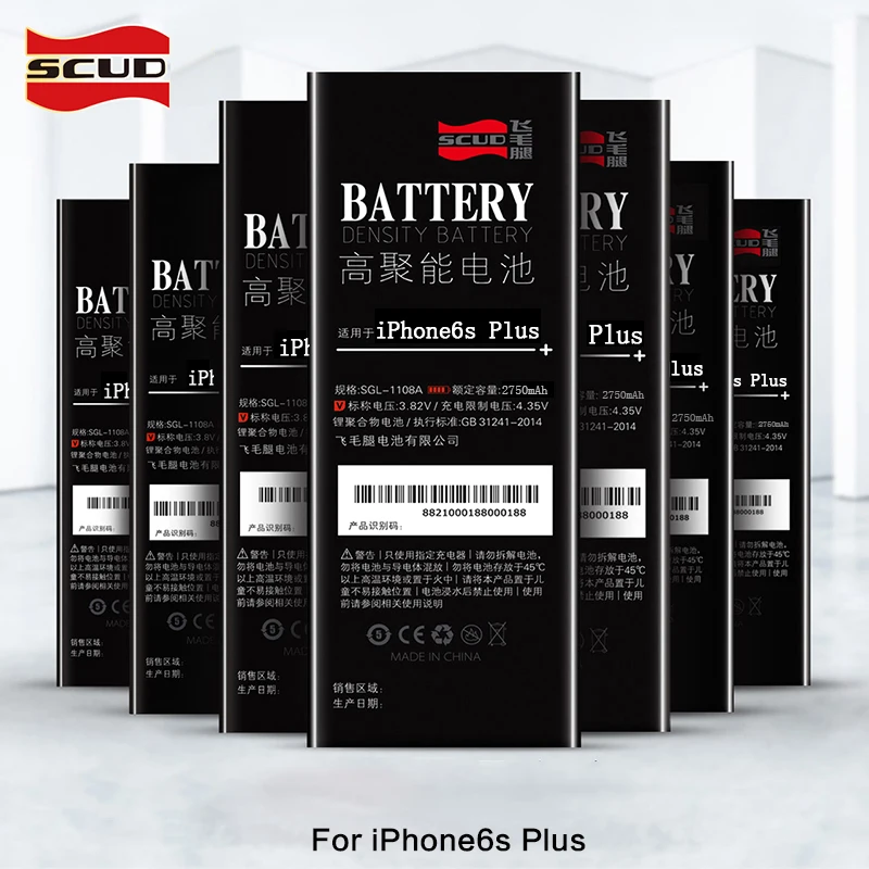 

For apple iphone 6S Plus battery For iphone6S Plus lithium battery replacement high capacity 2750mAh OEM SCUD for iphone battery