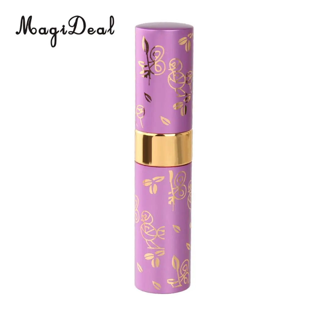 15ml Aftershave Atomizer Bottle Pump Travel Refillable Spray Purple Spray Atomizer glass Anodized Aluminium Scent bottle