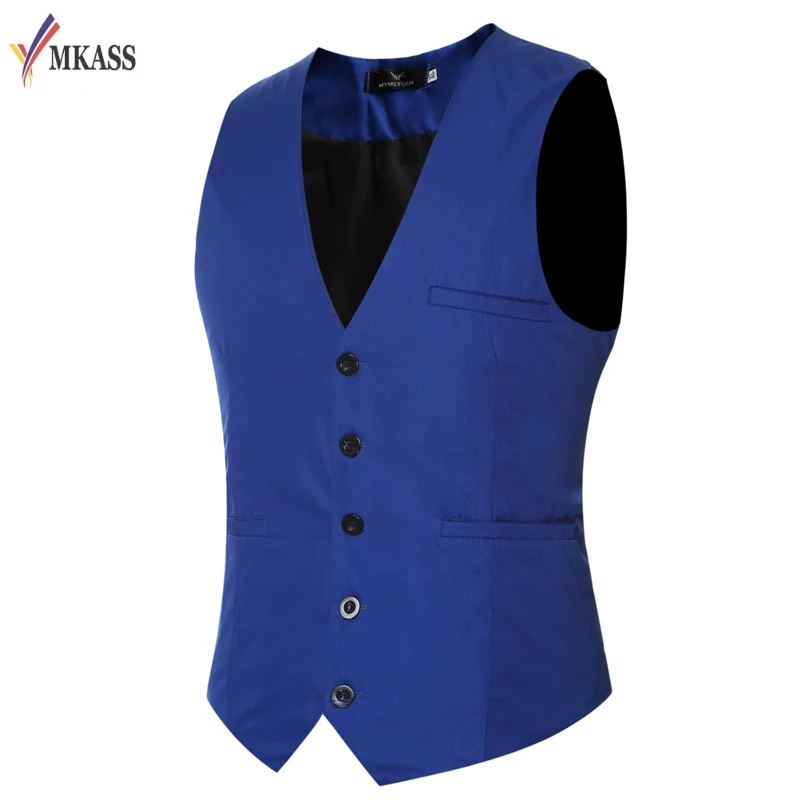 9 Colors 2017 Men Suit Vest Formal Top Male Bussiness Suit Vest Men