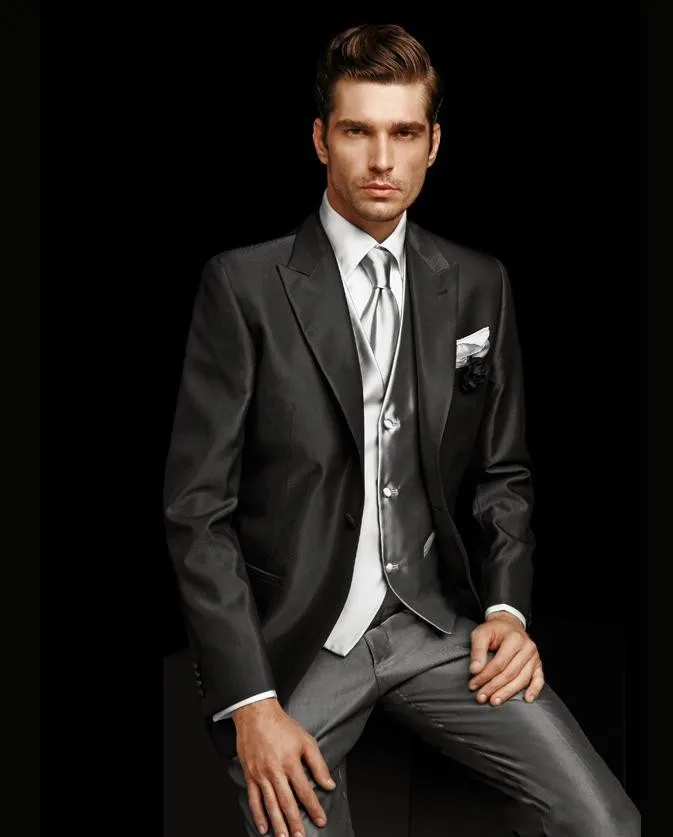 shiny grey coat