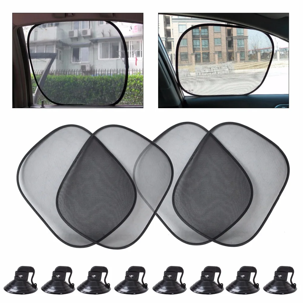 

DWCX New Car Black Foldable Window Foils Side Window Sun Shade Screen Visor Cover For Mercedes-Benz GLK Audi Q5 Toyota RAV4 VW