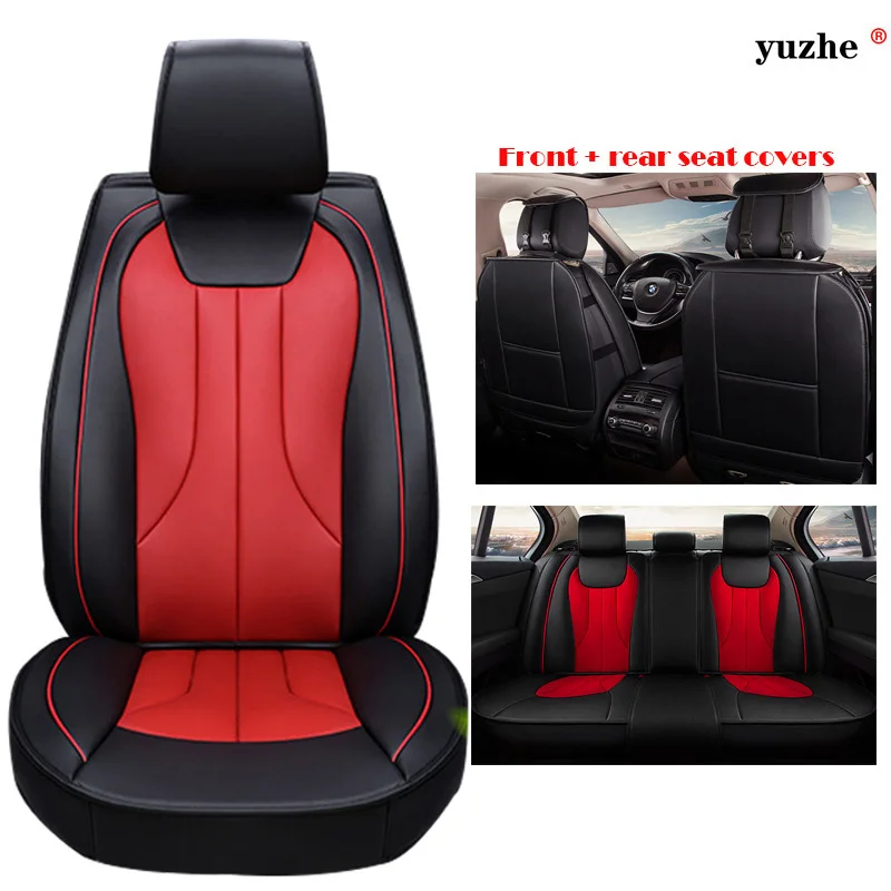 

Yuzhe Universal Leather car seat cover For Peugeot 205 206 207 2008 3008 301 306 307 308 405 406 407 accessories styling cushion