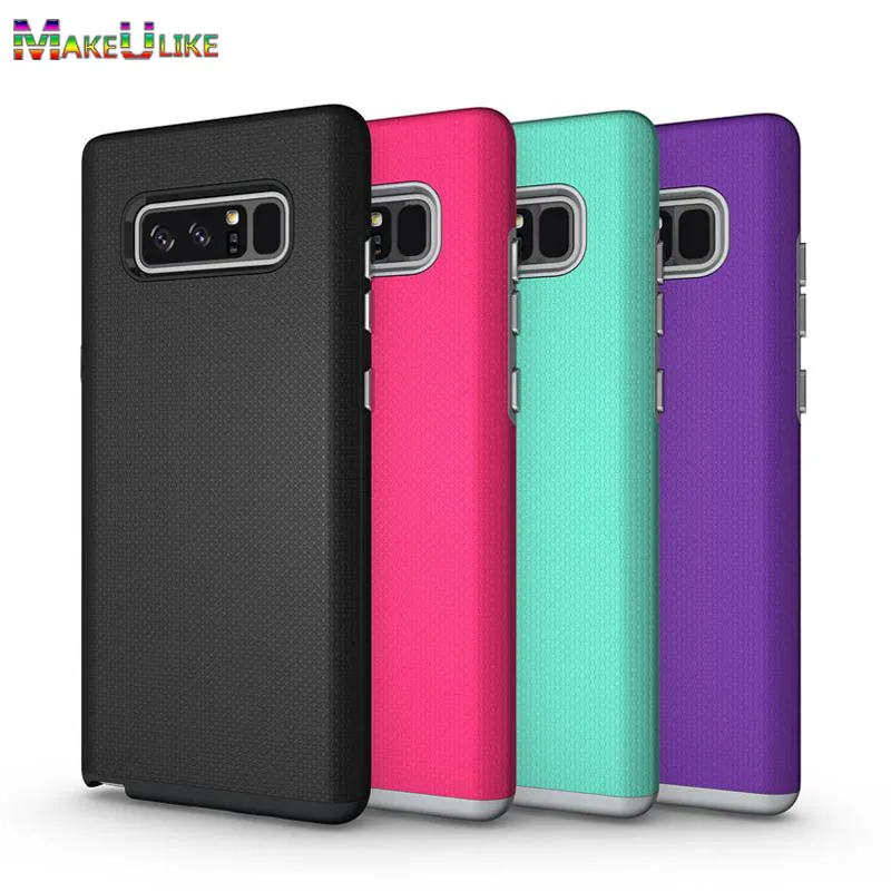 

MAKEULIKE Armor Case For Samsung Galaxy Note 8 S7 Edge S8 S9 Plus Cover Rugged PC+TPU Phone Back Case For Samsung S8 S9 Plus