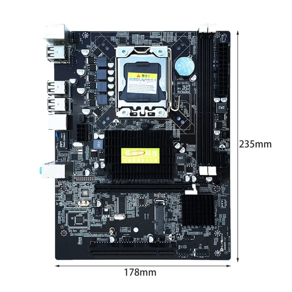 Высокое качество Настольный компьютер Плата X58 доска LGA 1366 контактный ECC все твердые материнская плата Поддержка L/E5520 X5650