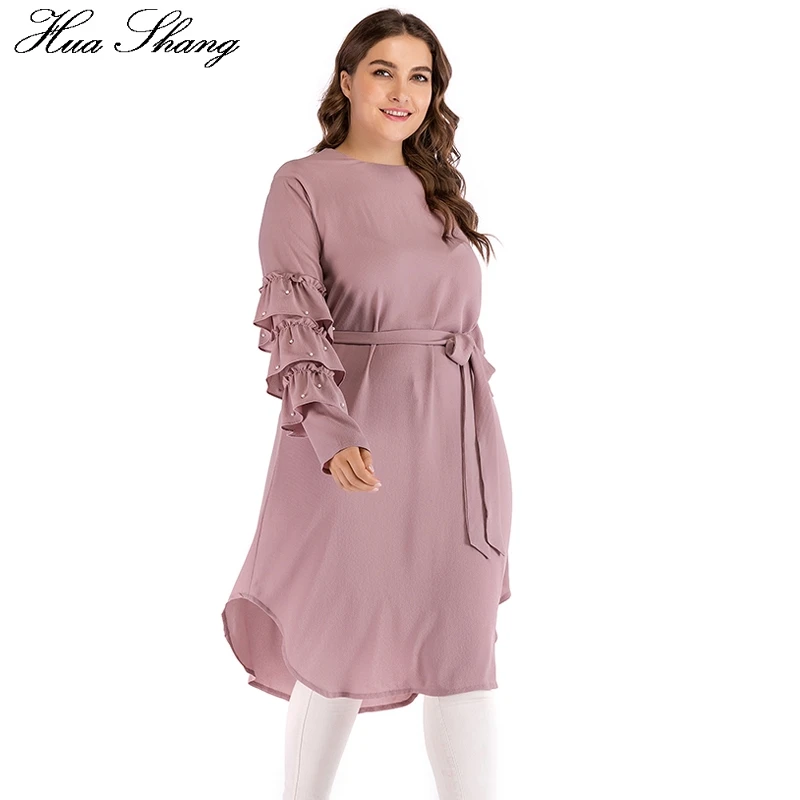 4XL 5XL размера плюс шифоновая блузка розовая Женская летняя с оборками и бусинами