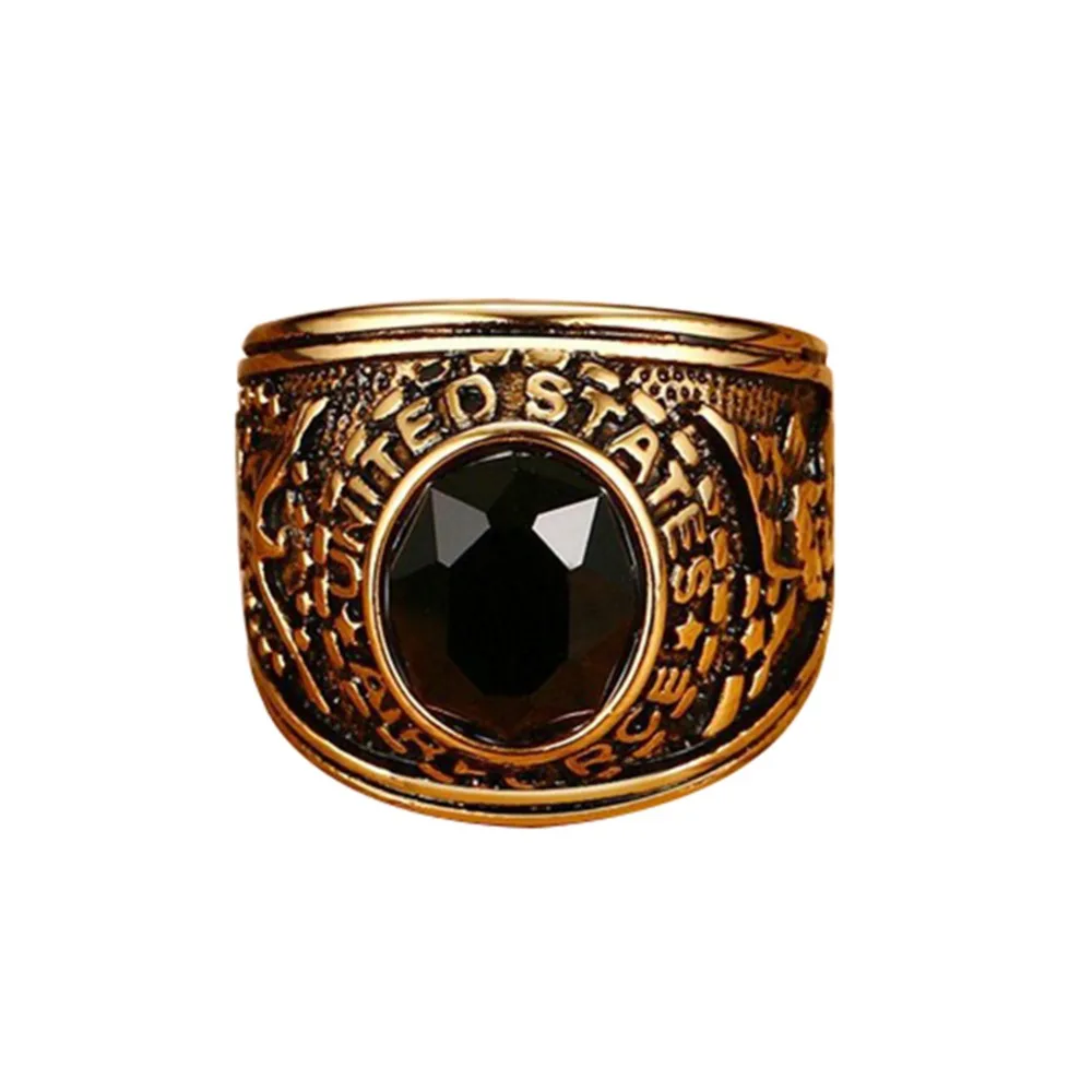 

1Pcs Fashion USMC Stainless Steel Ring Men US Army Marine Corps Titanium Punk Biker Ring Charm Jewelry Rings #230915