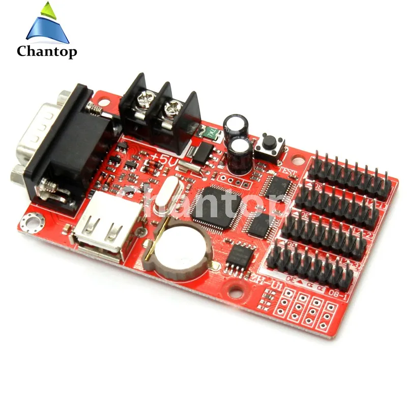 Бесплатная доставка флэш контроллер USB + rs232 1024*48 пикселей U диск беспроводной p10