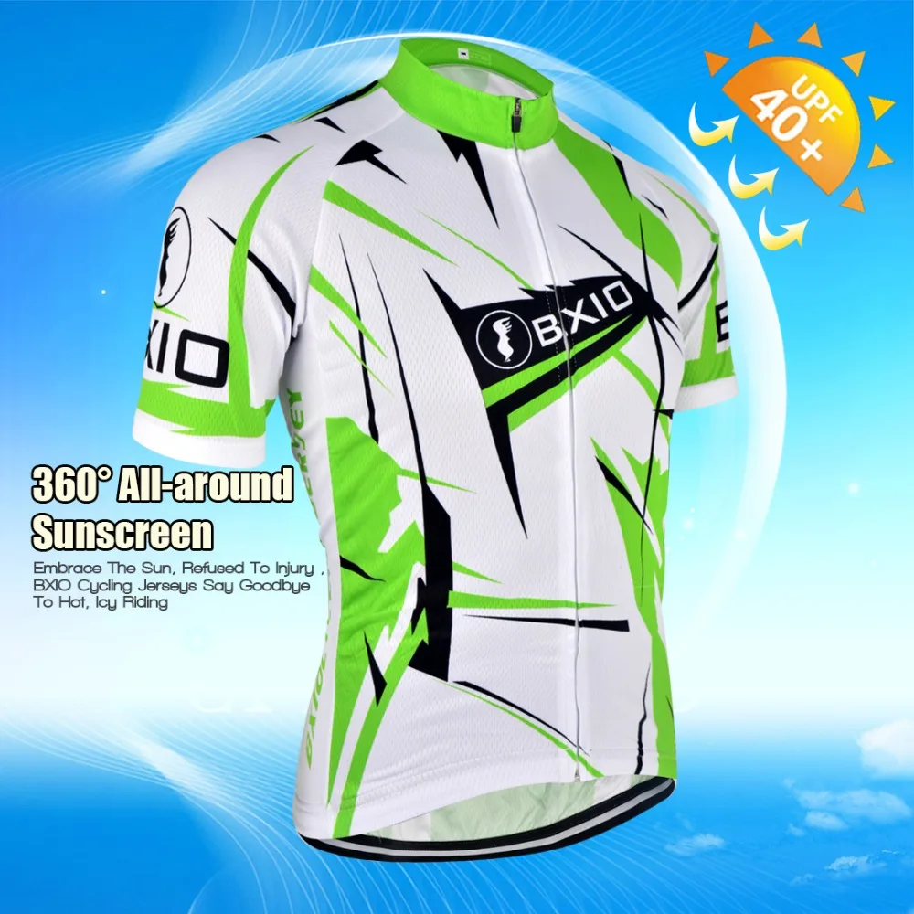 Бренд bxio зеленый дышащий Велоспорт Джерси Наборы Лето ультрафиолет-защита Pro одежда для велоспорта Ropa Ciclismo Hombre BX-031