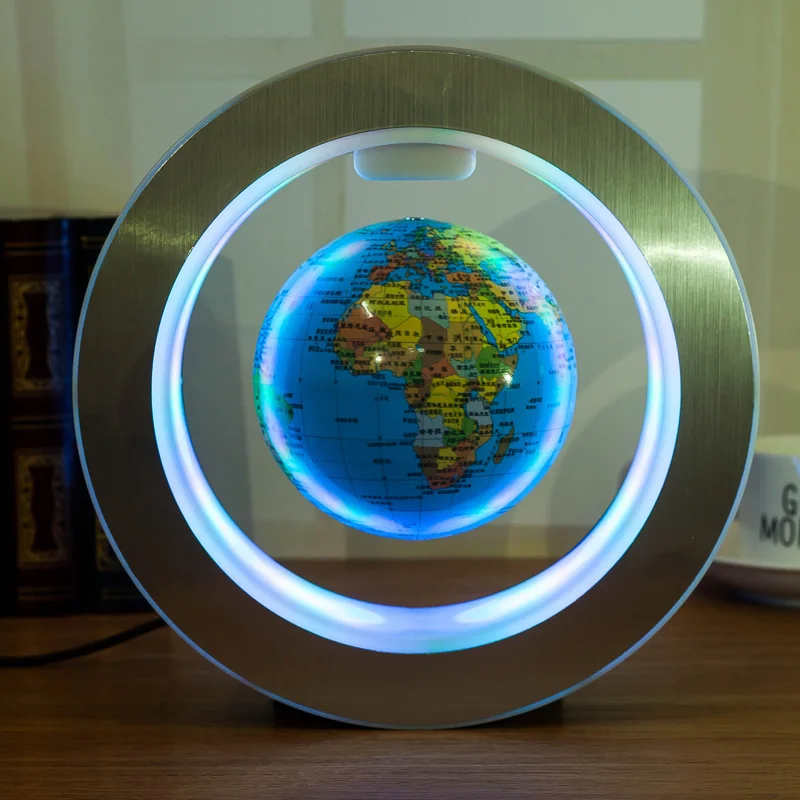 Mapa do Mundo com Luz Elétrico e Sensor de Campo Led com Ímã Nova Novidade Decoração Levitação Magnética Flutuante Globo Magnético Mod. 137382 7 High Quality floating led lights
