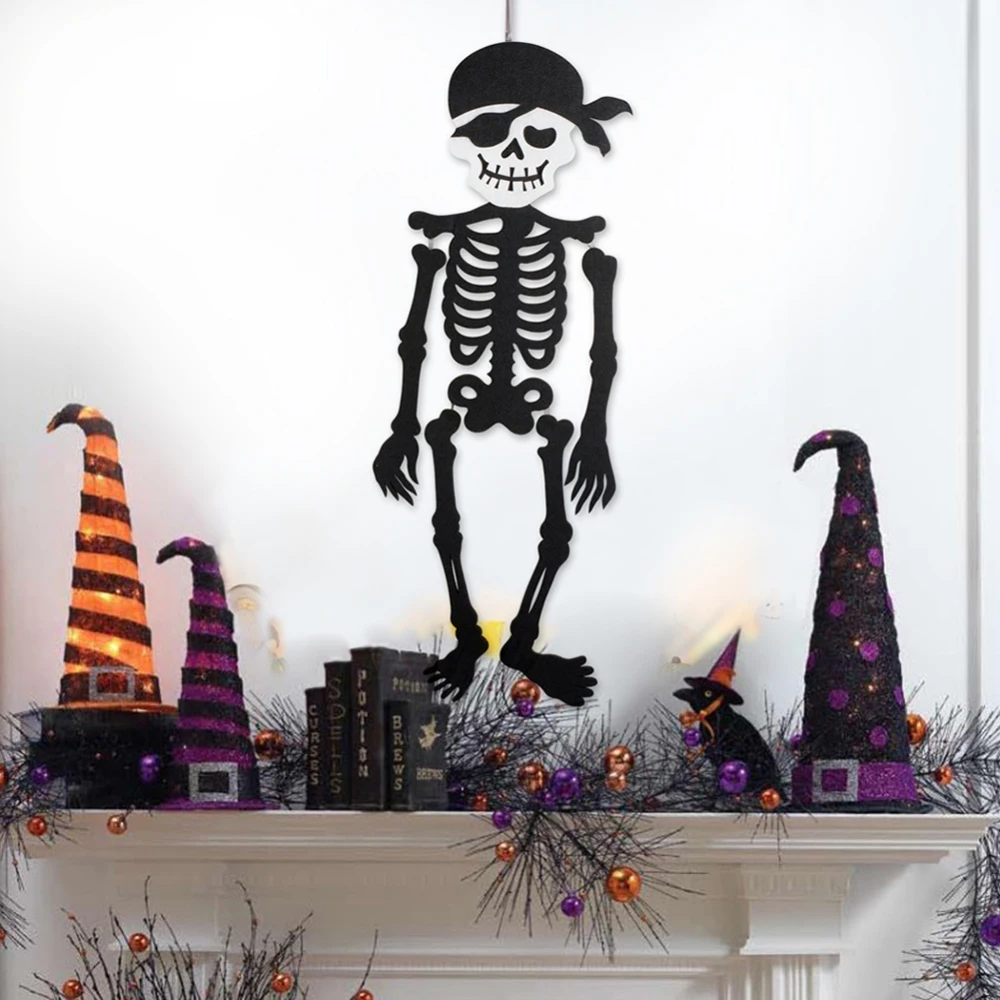 Нетканые Череп Человек Стены Двери подвески, подвесные украшения для Аксессуары для празднования Хеллоуина украшения дома