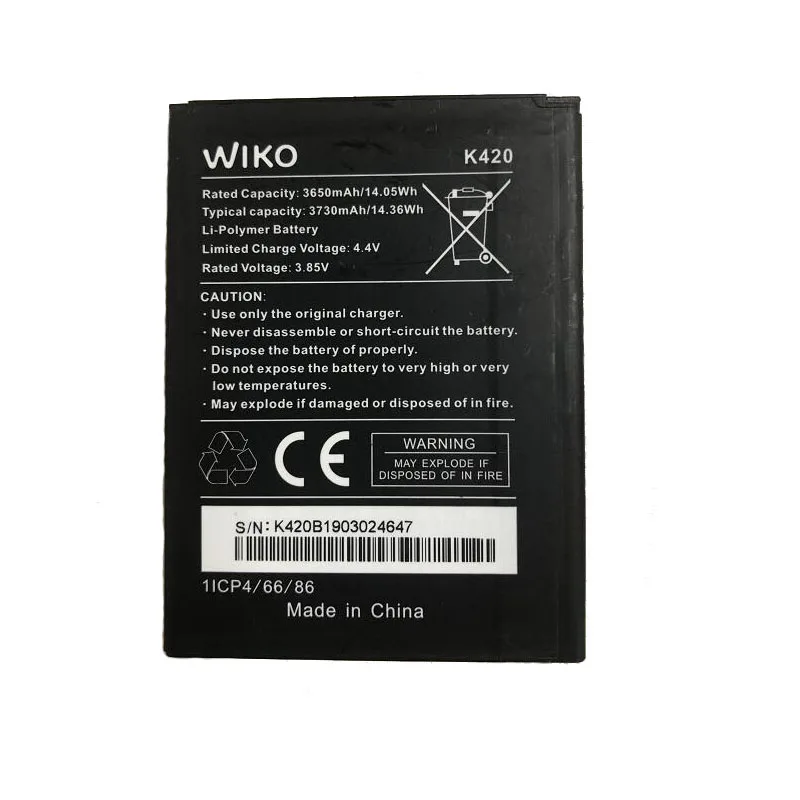 GeLar 3.85V 3730mAh Wiko replacement Mobile Phone battery K420 | Мобильные телефоны и аксессуары