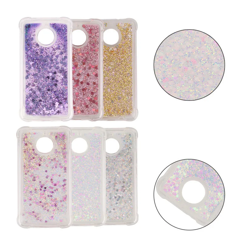 

Antiknock Glitter Liquid Sand Quicksand Soft TPU Silicone Phone Case Cover Shell Coque Fundas Capa for Motorola E4 EU G5S