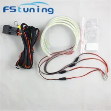 FStuning xenon White 4*131mm 120leds car SMD LED Angel eyes for BMW E36/E38/E39/E46 projector auto Headlight smd LED Angel eyes