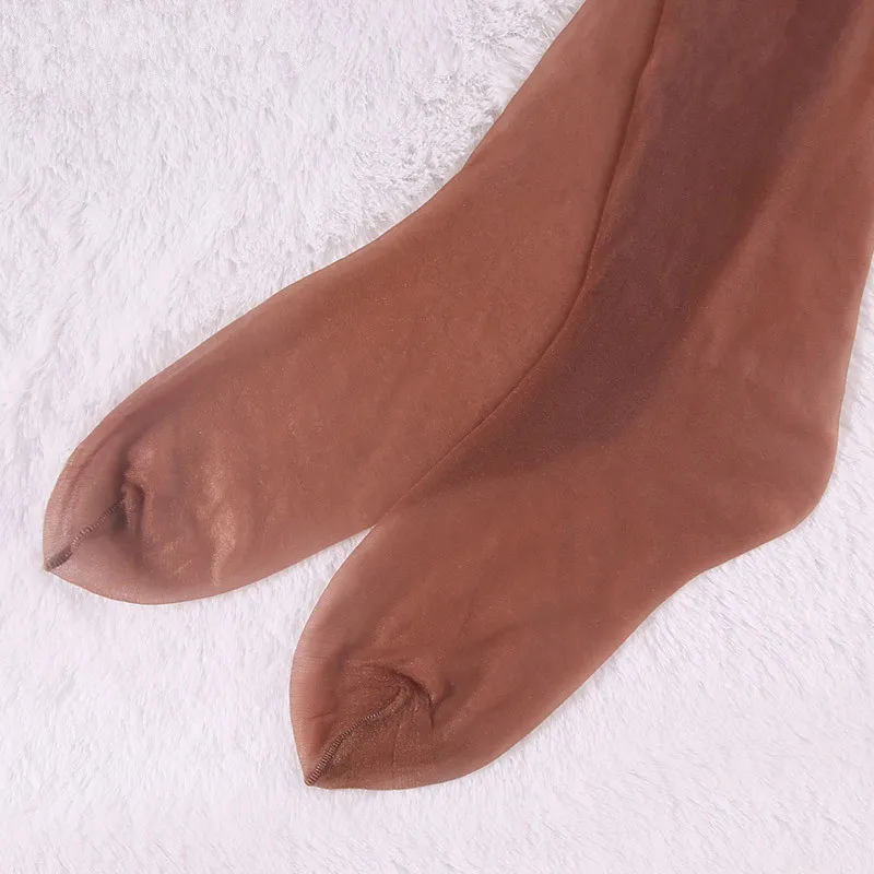 Hot 12D Shiny Thigh High Stockings Sexy Lace Silicone Stay Up Transparent Nylon Stockings For Women Over The Knee Socks 5 Colors Hot 12D Shiny Thigh High Stockings Sexy Lace Silicone Stay Up Transparent Nylon Stockings For Women Over The Knee Socks 5 Colors