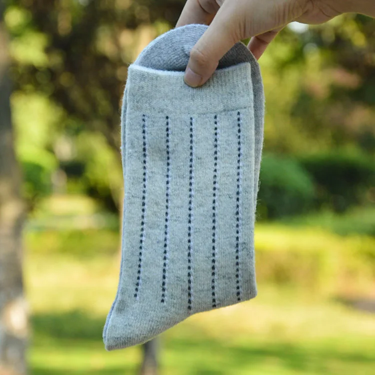 Зимние носки Для мужчин теплая шерсть толстые носки 100% содержат натуральная шерсть мягкая Повседневное носки Бизнес носки Essential удобная
