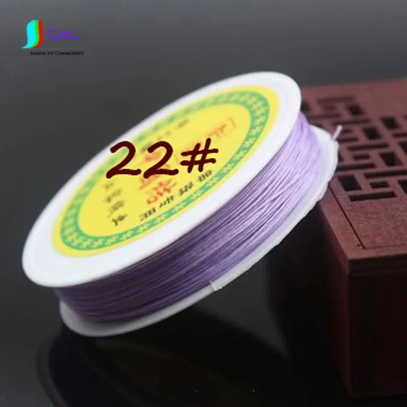 No22 № 71 jade линии 0.4 мм бисером линии Плетеный Цепочки и ожерелья подвеска DIY ручной веревку ювелирные изделия шнурки Практические Красочные веревка s030m - Цвет: No22