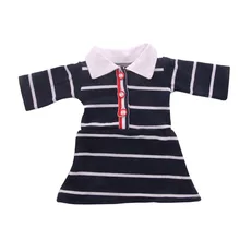 Кукольная одежда Колледж платье в черно-белую полоску подходит 18 дюймов американская кукла& 43 см для ухода за ребенком для мам Кукла-младенец для поколения игрушка