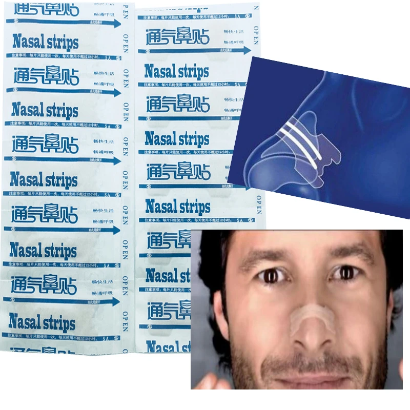 Dus 100 قطعة مكافحة الشخير النوم الأنف شرائط وقف الشخير أسهل شخير سدادة شرائط الأنف التصحيح الرعاية الصحية عدة