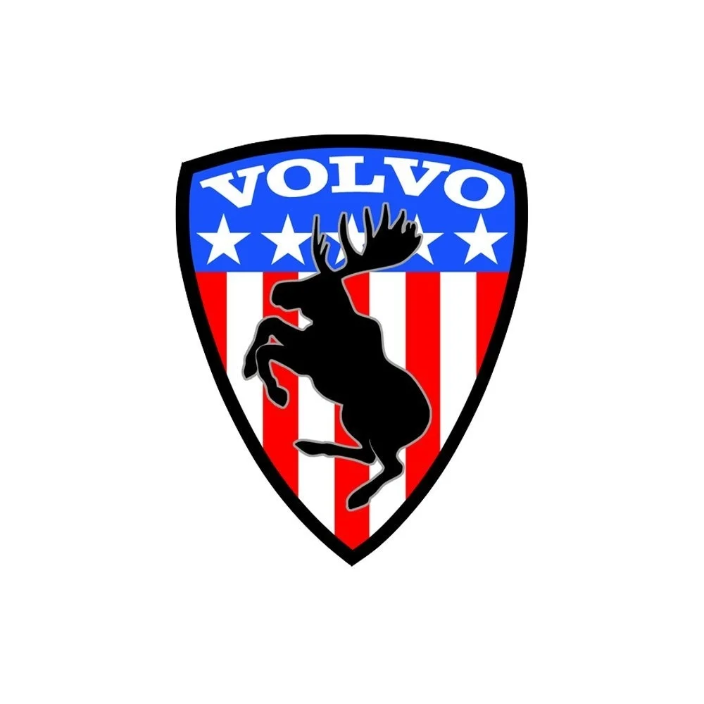 

For Volvo Prancing Moose Sticker USA Flag