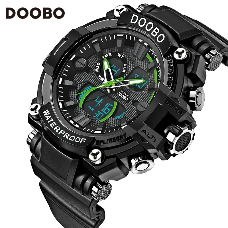 Prix pour DOOBO Marque Mode Montre Hommes Nouveau Style Étanche Sport Militaire Montres de Choc Hommes De Luxe Analogique À Quartz Double Affichage Montre Prix pour DOOBO Marque Mode Montre Hommes Nouveau Style Étanche Sport Militaire Montres de Choc Hommes De Luxe Analogique À Quartz Double Affichage Montre
