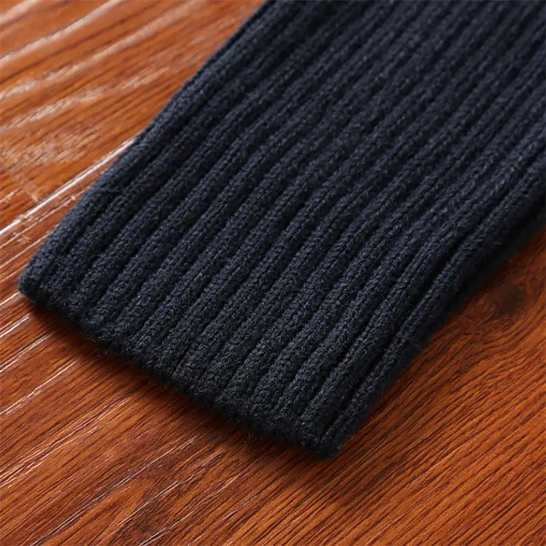 Heavy-Knit Sweater Men Pullover Thick Warm Turtleneck Sweater Thermal Underwear Wool Male Knitwear High Neck Plus size 4XL Brand 06