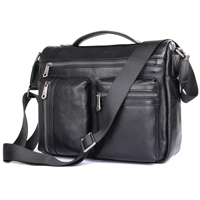 

J.M.D J.M.D High Quality Genuine Vintage Leather Messenger Bag Small And Practical Shoulder Bag 1019A