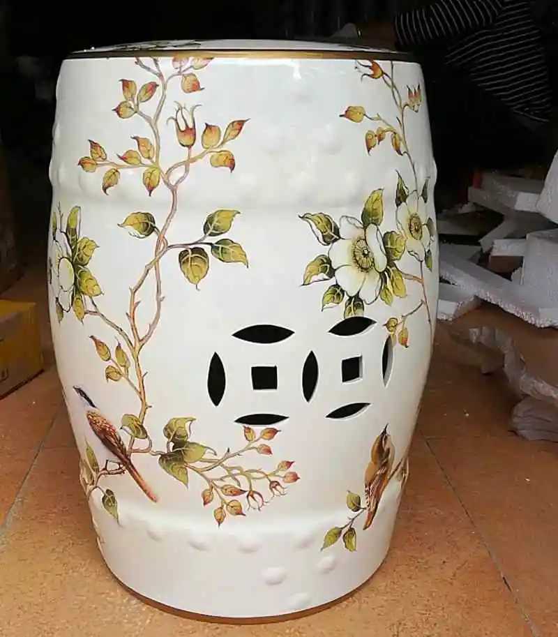 China Elegant Style Home Decorative Antique Drum Ceramic Garden