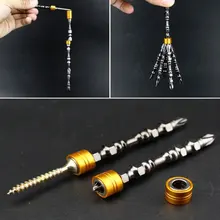 65 мм, 110 мм, отвертка с крестообразной головкой, 4 шт., двойная головка, электрическая отвертка, набор PH2, 1/4 дюйма, жесткая Магнитная крестовая отвертка