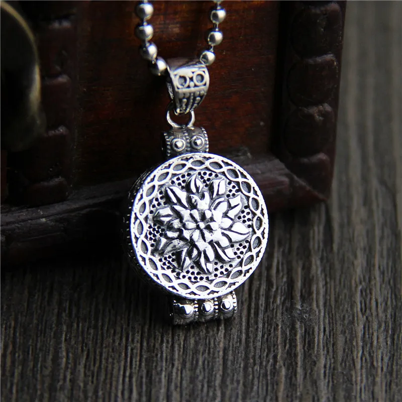 lotus sterling silver necklace