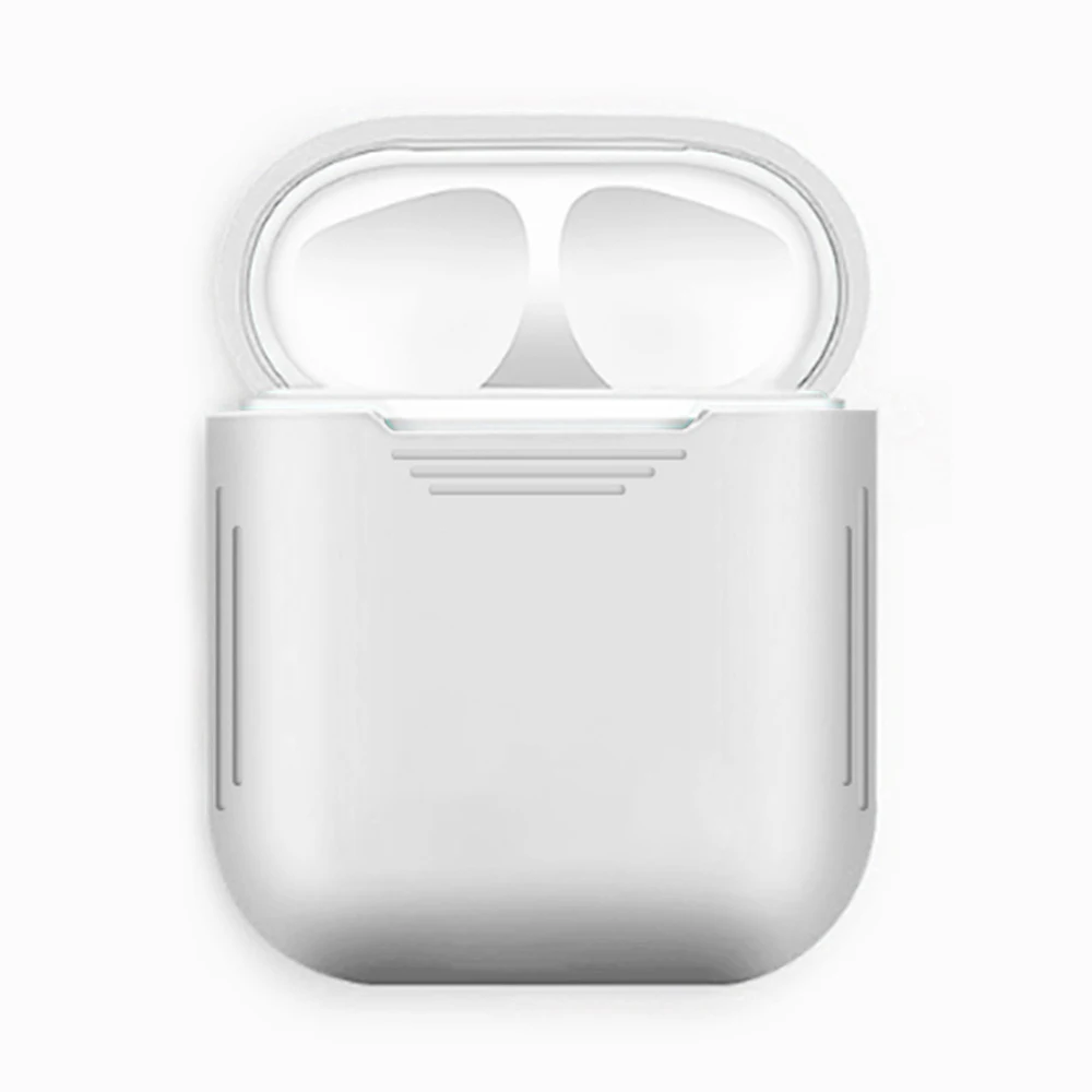 Мягкий ТПУ силиконовый чехол Защитный чехол для гарнитура для airpods зарядная коробка для air pods i12 i7 i10 защита зарядного устройства чехол s - Цвет: white