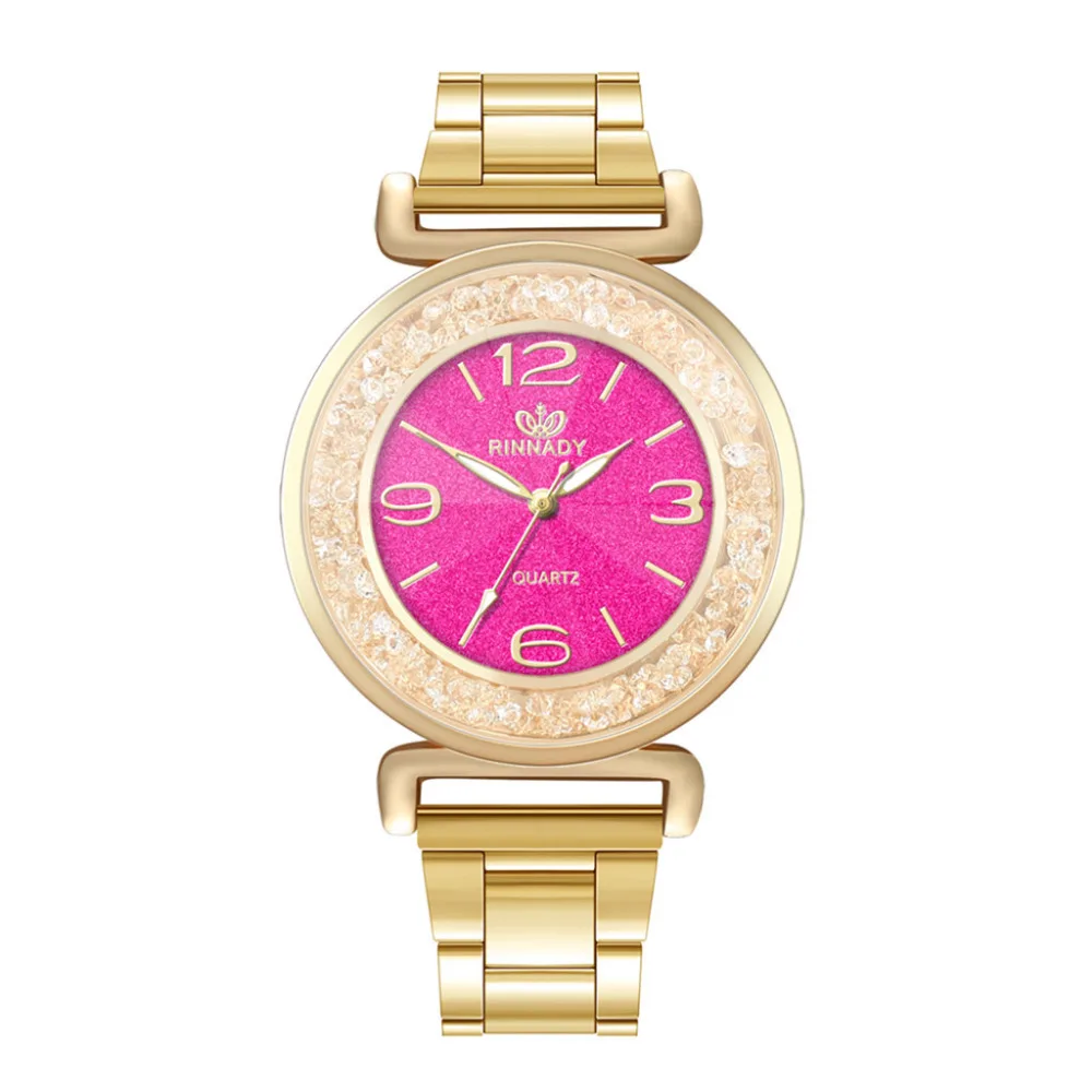 Rinnady Brand Fashion Women convex steel belt watch Crystal Stainless Steel Analog Quartz Wrist Watch Relogio Feminino Gifts Rinnady Brand Fashion Women convex steel belt watch Crystal Stainless Steel Analog Quartz Wrist Watch Relogio Feminino Gifts