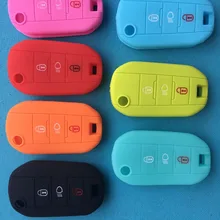 Силиконовый чехол для ключей для peugeot 3008 208 308 RCZ 508 408 2008 407 307 4008 флип-пульт дистанционного управления для Citroen C4L