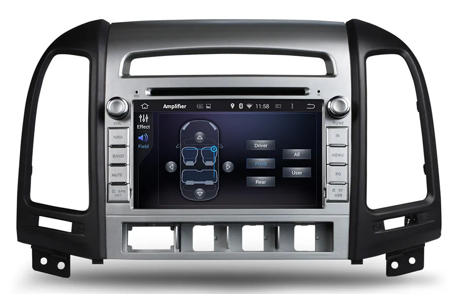 Perfect 1024*600 Octa Core Android 9.0 Fit Hyundai SANTA FE 2006 2007 2008 2009 2010 2011 2012 Car DVD Player GPS Navigation Radio 4G 7