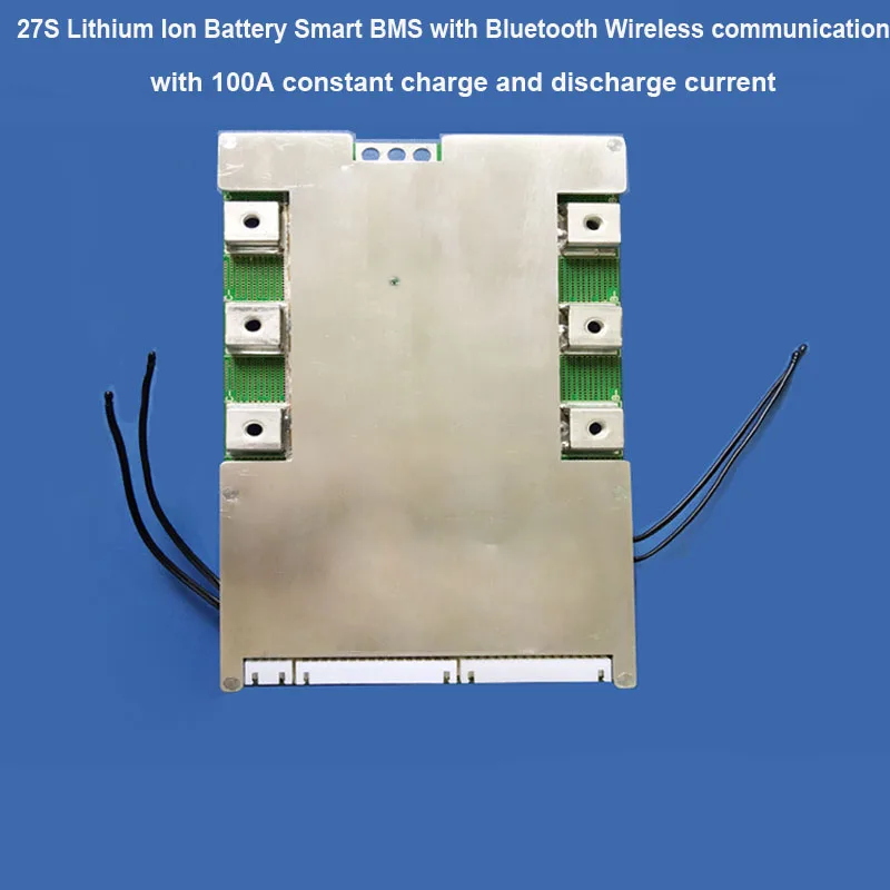 

27S Smart BMS for Lithium Ion Battery 113.4V or 97.2V PCB with 100A constant charge and discharge current APP monitoring