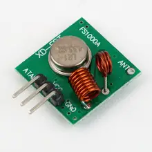 Free Shipping 1 Set Wireless RF Transmitter and Receiver Module 433MHz/315MHz Link Kit for Arduino/ARM/MCU Remote Control