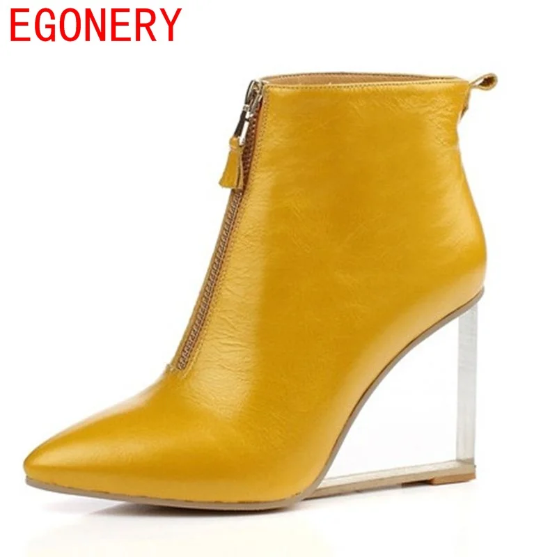 Egonery shoes 2017 high quality riding equestrian women winter ankle